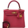 Hermès Kelly Retourne 25 Rouge Grenat Swift GHW