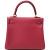 Hermès Kelly Retourne 25 Rouge Grenat Swift GHW