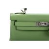 Hermès Kelly Retourne 25 Vert Criquet Swift PHW