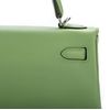 Hermès Kelly Retourne 25 Vert Criquet Swift PHW