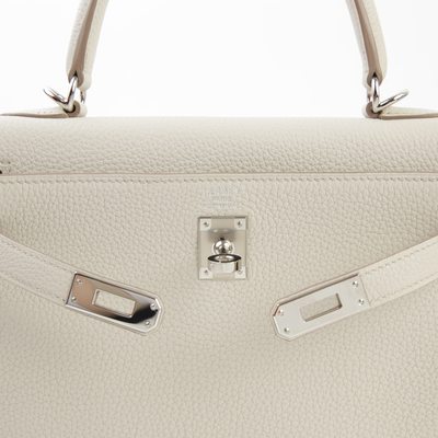 Hermès Kelly Retourne 25 Beton Togo PHW