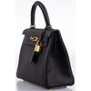 Hermès Kelly Retourne 25 Black Togo GHW