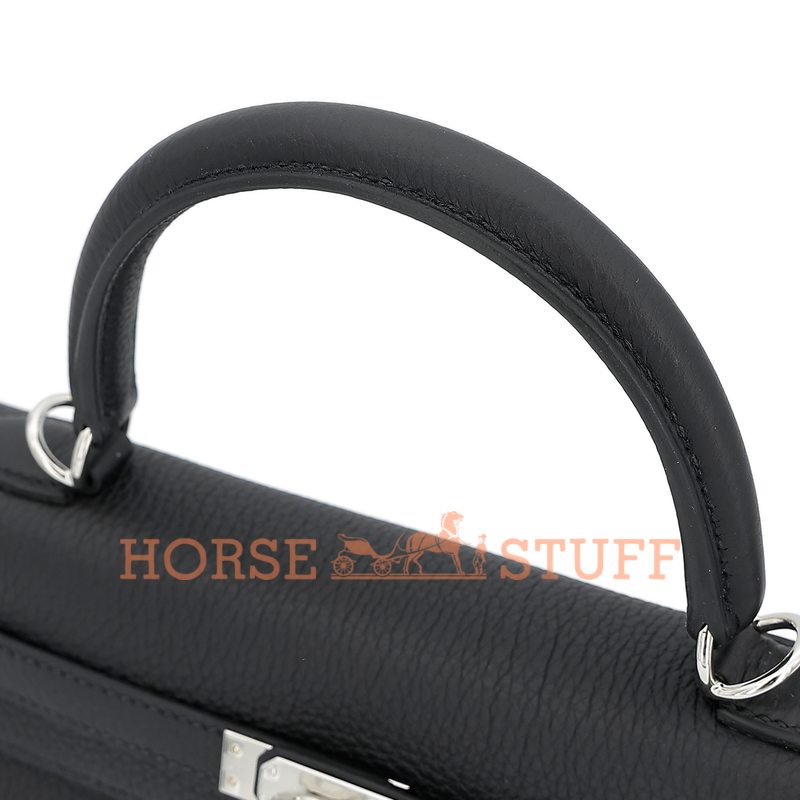 Hermès Kelly Retourne 25 Black Togo PHW