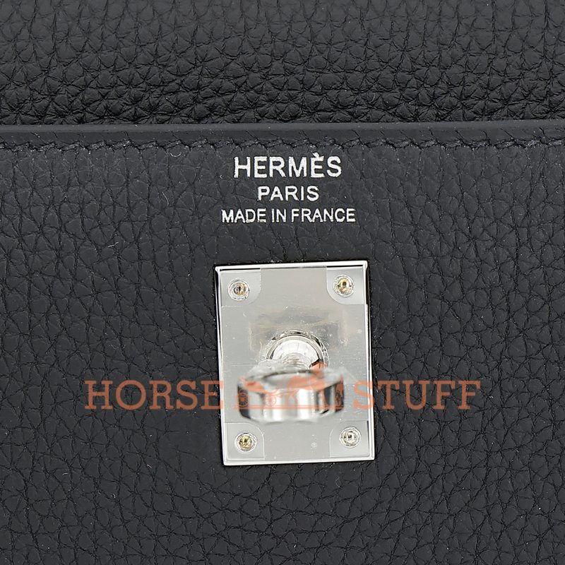 Hermès Kelly Retourne 25 Black Togo PHW