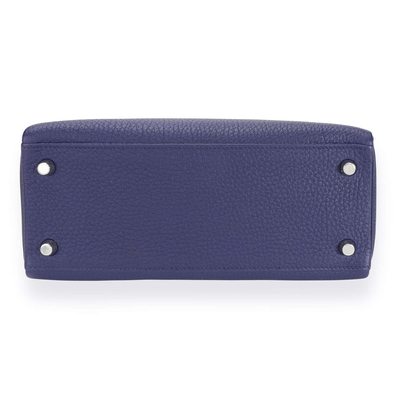 Hermès Kelly Retourne 25 Blue Encre Togo PHW