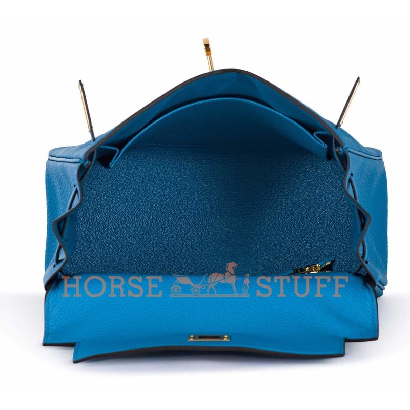 Hermès Kelly Retourne 25 Blue Frida Togo GHW