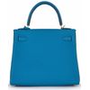 Hermès Kelly Retourne 25 Blue Frida Togo GHW