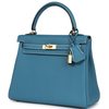 Hermès Kelly Retourne 25 Blue Jean Togo GHW