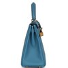 Hermès Kelly Retourne 25 Blue Jean Togo GHW