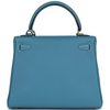 Hermès Kelly Retourne 25 Blue Jean Togo GHW