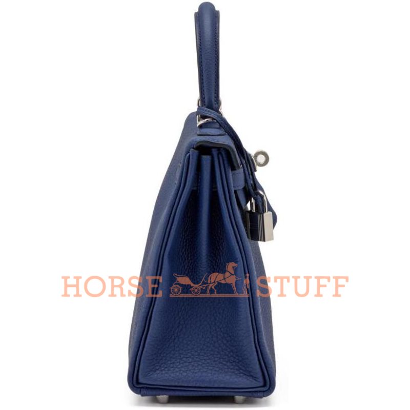 Hermès Kelly Retourne 25 Blue Sapphire Togo PHW