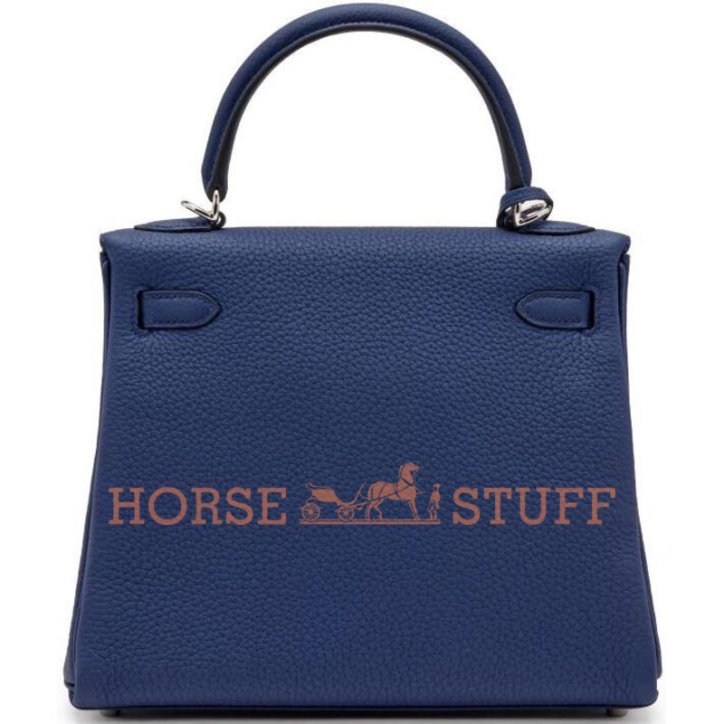 Hermès Kelly Retourne 25 Blue Sapphire Togo PHW