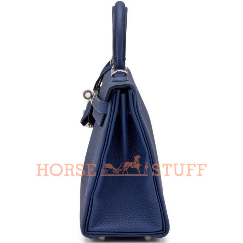 Hermès Kelly Retourne 25 Blue Sapphire Togo PHW