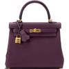 Hermès Kelly Retourne 25 Cassis Togo GHW