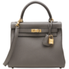 Hermès Kelly Retourne 25 Etain Togo GHW