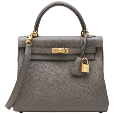 Hermès Kelly Retourne 25 Etain Togo GHW