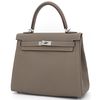 Hermès Kelly Retourne 25 Etoupe Togo PHW