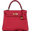 Hermès Kelly Retourne 25 Framboise Togo GHW