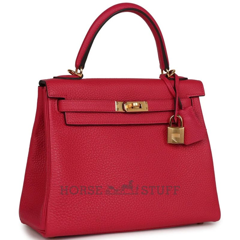 Hermès Kelly Retourne 25 Framboise Togo GHW
