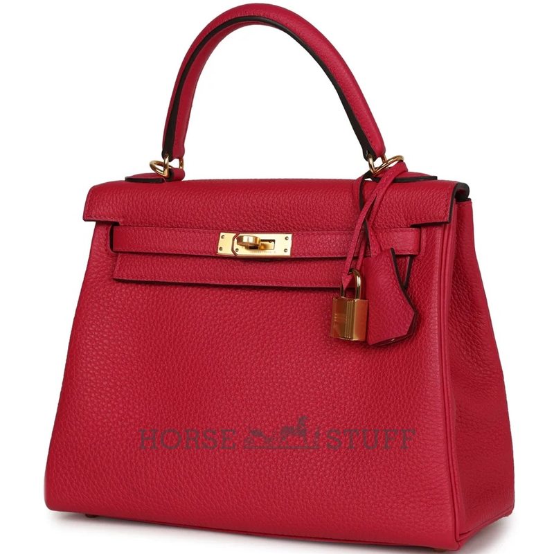 Hermès Kelly Retourne 25 Framboise Togo GHW