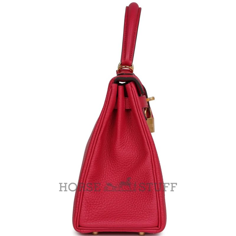 Hermès Kelly Retourne 25 Framboise Togo GHW
