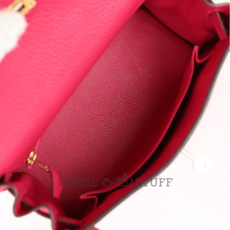 Hermès Kelly Retourne 25 Framboise Togo GHW