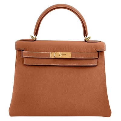 Hermès Kelly Retourne 25 Gold Togo GHW