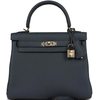 Hermès Kelly Retourne 25 Gris Misty Togo Permabrass HW