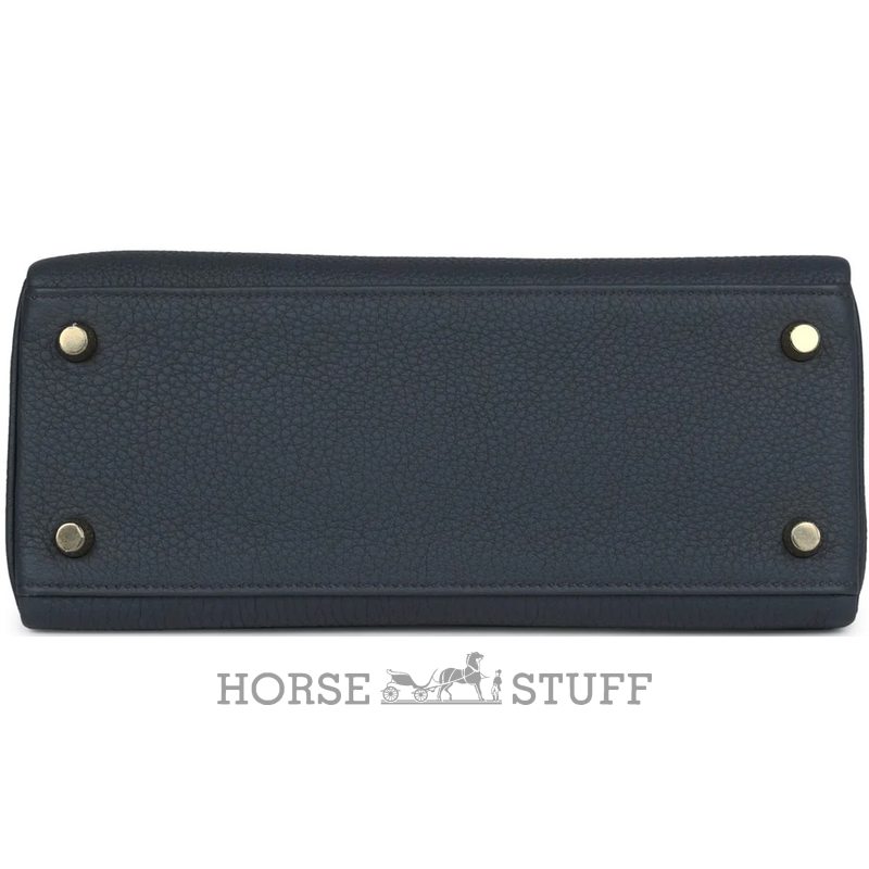 Hermès Kelly Retourne 25 Gris Misty Togo Permabrass HW