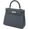 Hermès Kelly Retourne 25 Gris Misty Togo PHW