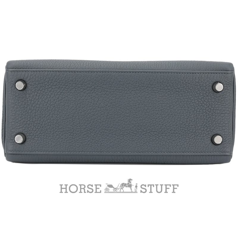 Hermès Kelly Retourne 25 Gris Misty Togo PHW