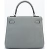 Hermès Kelly Retourne 25 Gris Mouette Togo PHW