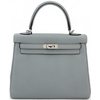 Hermès Kelly Retourne 25 Gris Mouette Togo PHW