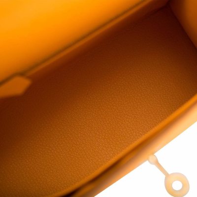 Hermès Kelly Sellier 25 Special Order HSS Jaune d'Or / Craie Epsom BGHW 