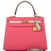 Hermès Kelly Sellier 25 Special Order HSS Rose Azalee / Craie Epsom BGHW