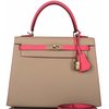 Hermès Kelly Sellier 25 Special Order HSS Trench / Rose Azalee Epsom Permabrass