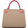 Hermès Kelly Sellier 25 Special Order HSS Trench / Rose Azalee Epsom Permabrass