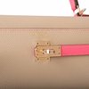 Hermès Kelly Sellier 25 Special Order HSS Trench / Rose Azalee Epsom Permabrass