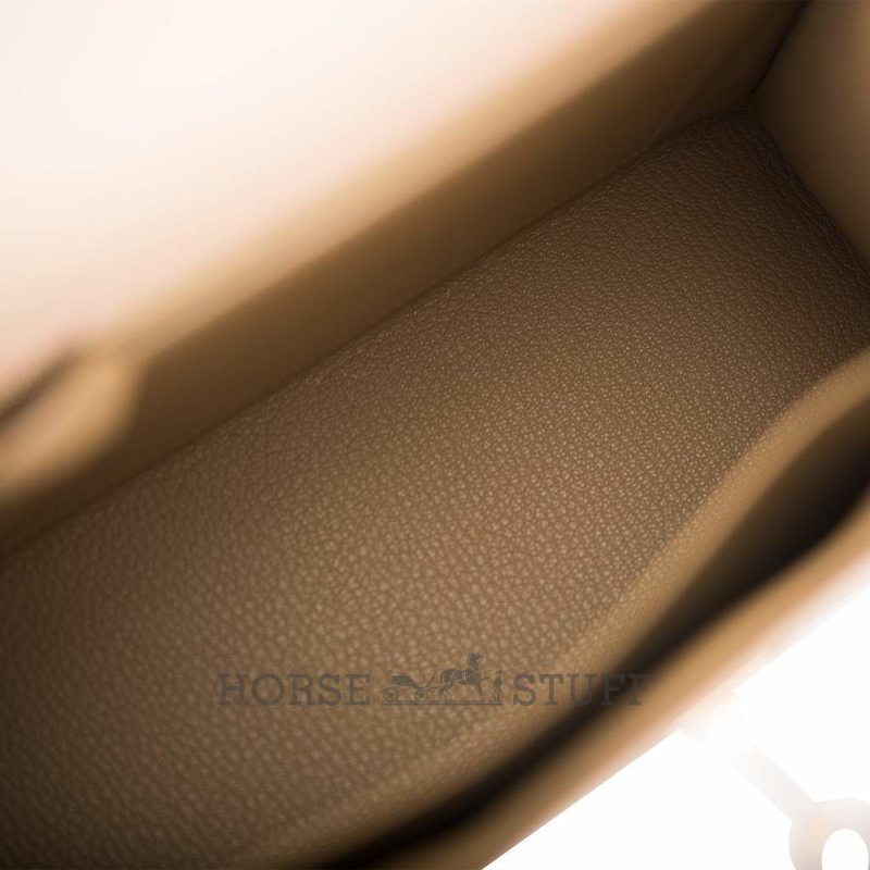 Hermès Kelly Sellier 25 Special Order HSS Trench / Rose Azalee Epsom Permabrass