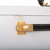 Hermès Kelly Sellier 25 Special Order HSS White / Black Epsom BGHW