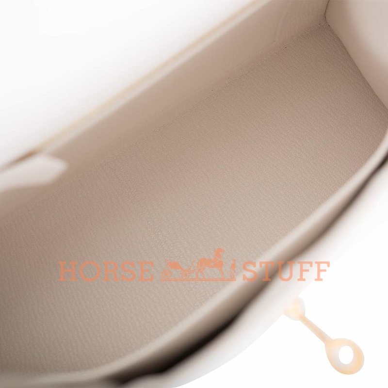 Hermès Kelly Sellier 25 Special Order HSS White / Black Epsom BGHW