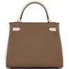 Hermès Kelly Retourne 25 Special Order HSS Etoupe / Craie Togo GHW