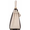 Hermès Kelly Retourne 25 Special Order HSS Etain / Craie Togo BGHW
