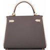 Hermès Kelly Retourne 25 Special Order HSS Etain / Craie Togo BGHW