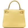 Hermès Kelly Retourne 25 Jaune Poussin Togo PHW