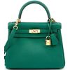 Hermès Kelly Retourne 25 Malachite Togo GHW