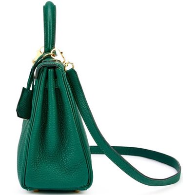 Hermès Kelly Retourne 25 Malachite Togo GHW