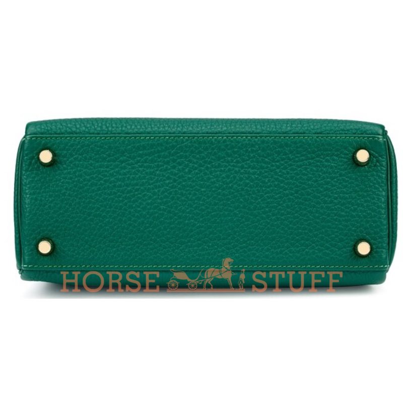 Hermès Kelly Retourne 25 Malachite Togo GHW