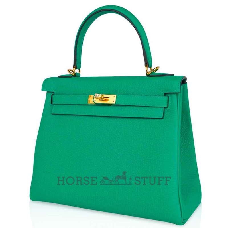 Hermès Kelly Retourne 25 Menthe Togo GHW