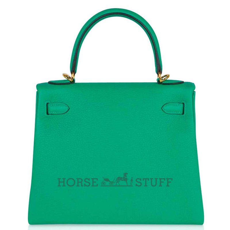 Hermès Kelly Retourne 25 Menthe Togo GHW